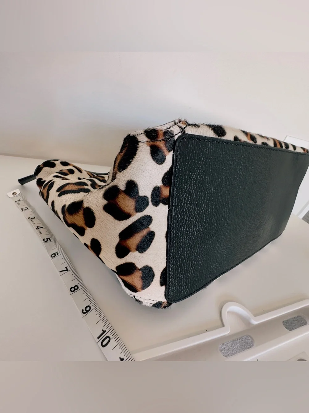 NWT Francesco Biasia Copacabana Leopard Calf Hair Handbag